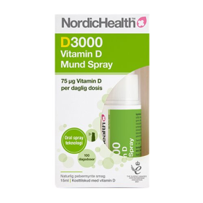 NordicHealth Vitamin D spray DLux3000 75μg - 15 ml.