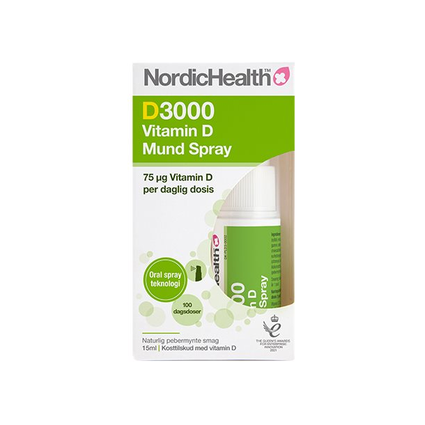 NordicHealth Vitamin D spray DLux3000 75μg - 15 ml.