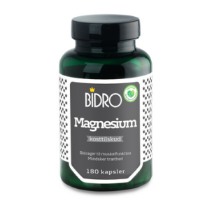Bidro Magnesium - 180 kapsler