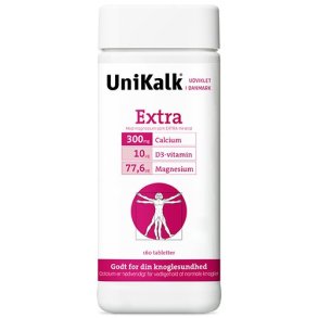 UniKalk Extra m. magnesium & vitamin D - 160 tabletter