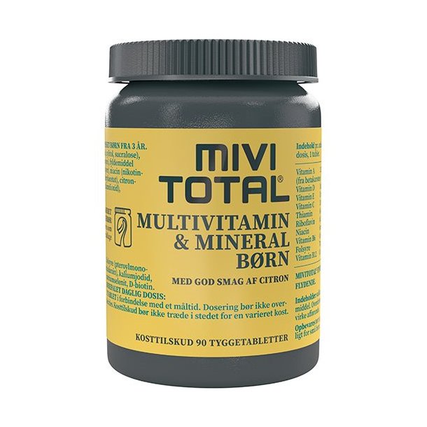 Mivi Total Multivitamin Brn - 90 tabletter Bedst fr 9/24