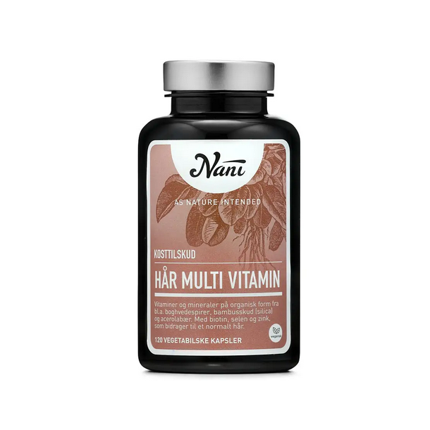 Nani Hr Multivitamin - 120 kaps Bedst fr 12/24