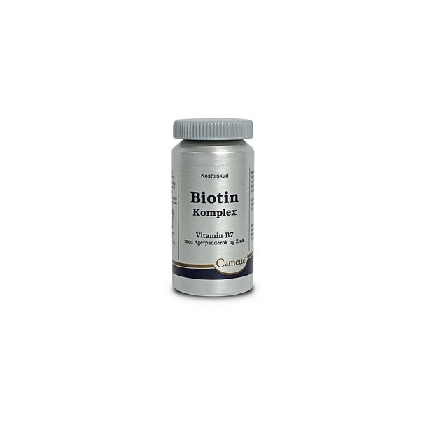 Camette B7 Biotin Komplex med Zink og Agerpadderok - 90 tab.