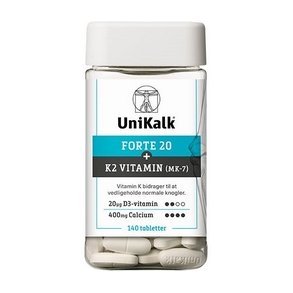UniKalk Forte K2 - 140 tabletter 