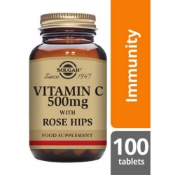 Solgar Vitamin C 500 mg med hyben - 100 tab