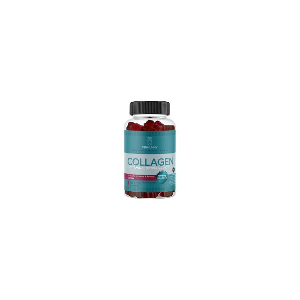 VitaYummy Collagen Cherry - 60 gum Bedst fr 7/24