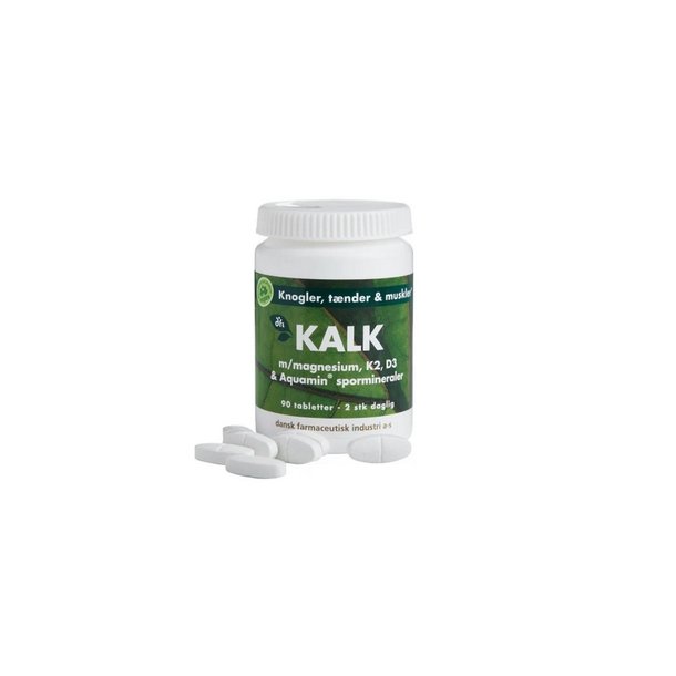 Berthelsen, KALK m. magnesium, K2, D3 &amp; spormineraler - 90 tab