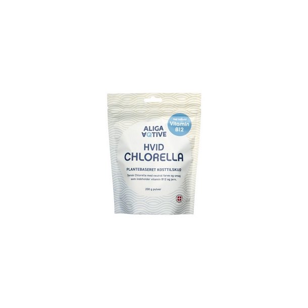Aliga Aqtive Hvid Chlorella pulver - 200 gr.