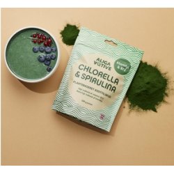 Aliga Aqtive Chlorella &amp; Spirulina pulver - 200 gr.