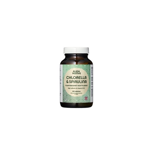 Aliga Aqtive Chlorella &amp; Spirulina - 300 Tabletter 
