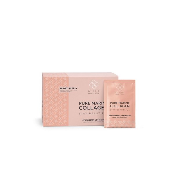 Plent Beauty Care, Pure Marine Collagen Strawberry Lemonade 30 x 5 gr