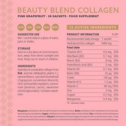 Plent Beauty Care Beauty Blend Collagen - Pink Grapefruit 30 x 5 gr
