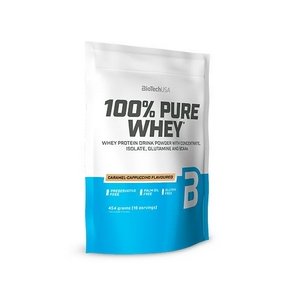BioTech USA 100% Pure Whey Protein pulver Caramel-Cappuccino - 454 g.
