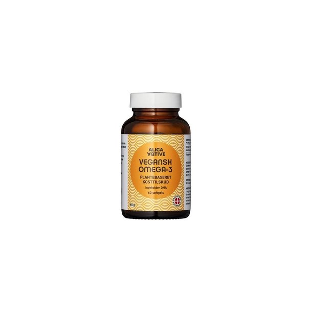 Aliga Aqtive Vegansk Omega-3, softgel kapsler - 60 kaps
