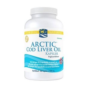 Nordic Naturals Torskelevertran m. citronsmag - 180 kapsler