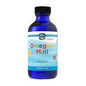 Nordic Naturals Flydende Omega-3 Mini med jordb�rsmag - 119 ml.