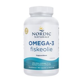 Nordic Naturals Omega 3 m. citrussmag - 180 kapsler 