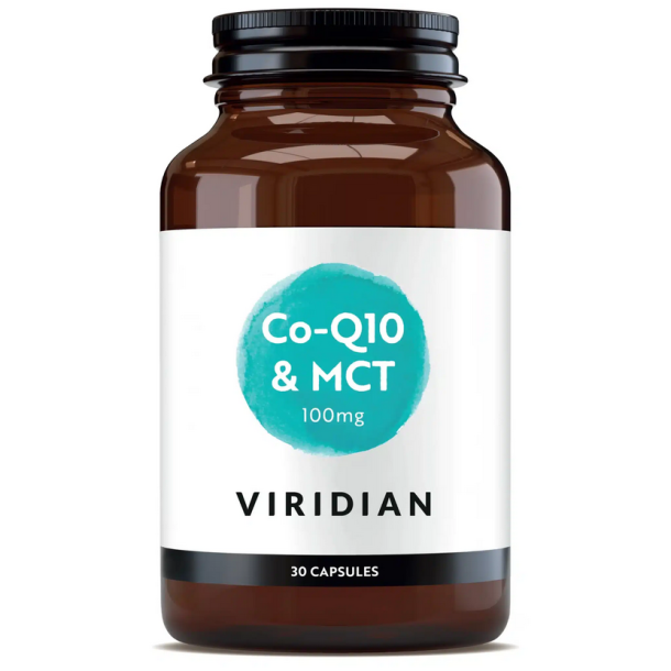Viridian Co-Q10 &amp; MCT 100mg - 30 kap.