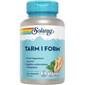 Solaray Tarm i Form - 100 kapsler
