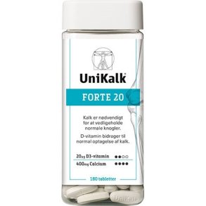 UniKalk Forte 20 - 180 tabletter