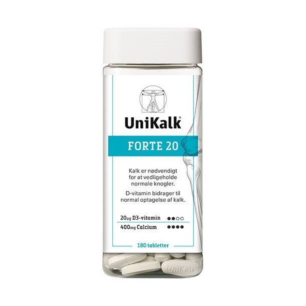 UniKalk Forte 20 - 180 tabletter