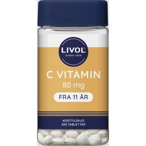 LIVOL C-VIT. 80MG - 280 stk.