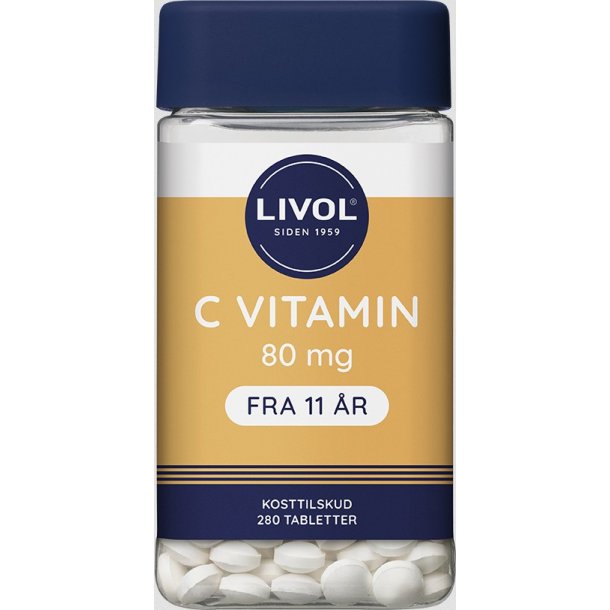 LIVOL C-VIT. 80MG - 280 stk.