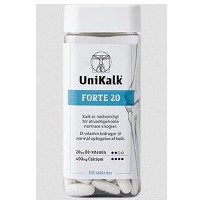 UniKalk Forte 20 - 180 tabletter