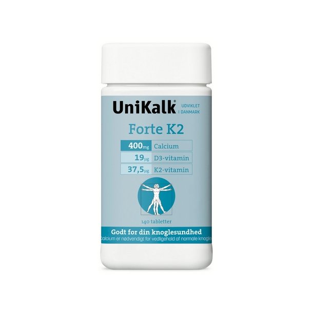 UniKalk Forte K2 - 140 tabletter 
