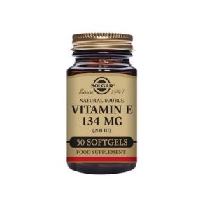 Solgar Vitamin E 134 mg - 50 vegetabilsk softgel kapsler