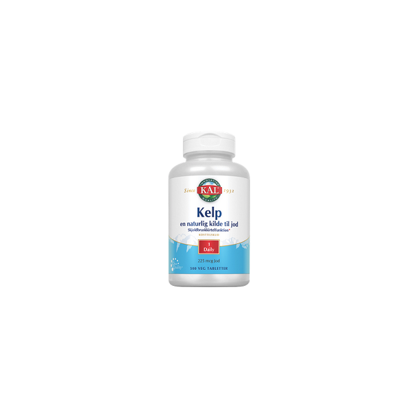 Kelp indeh. 225 mcg jod fra Kelpplanten - 500 tab