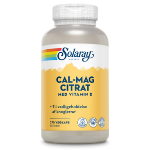 Solaray Calcium Magnesium Citrat m. D-vit. - 270 kapsler