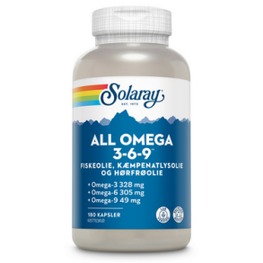 Solaray All Omega 3-6-9 - 180 kapsler.