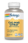Solaray Calcium Magnesium Citrat  m. D-vit. - 180 kapsler