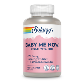 Solaray Baby-Me-Now Multivitamin - 150 tabletter