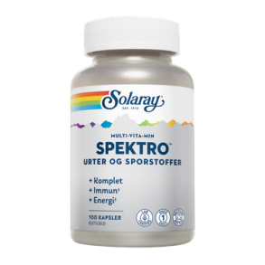 Solaray Multi-Vita-Min m. jern og K2 - 100 stk.