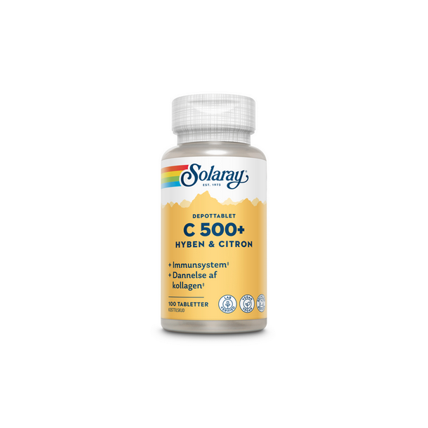 Solaray C-vitamin C500+ hyben og citron - 100 stk.