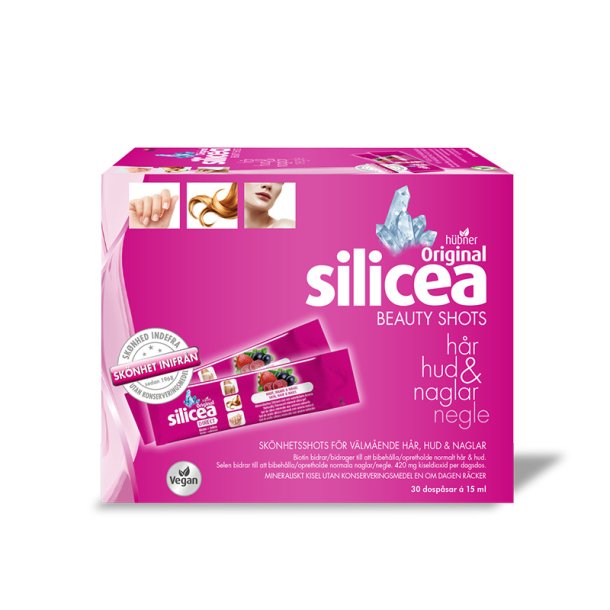 Hbner Silicea Beauty Shots - Hr, hud og negle - 30 stk.