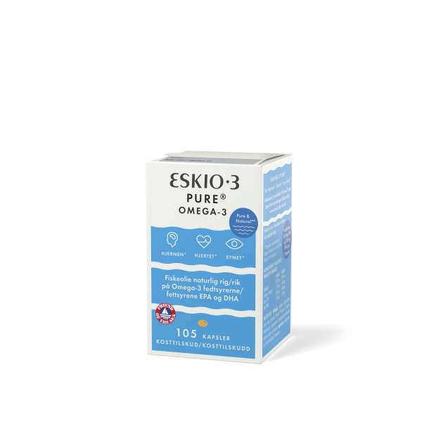 Eskio-3 - Naturlig, stabil og ren fiskeolie - 105 stk.