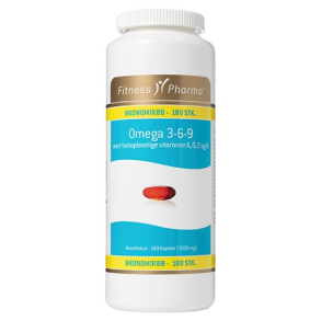 Fitness Pharma Omega 3-6-9 m. ADEK vit. - 180 kapsler