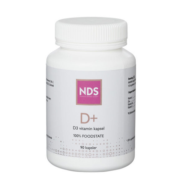 NDS D+ D3 vitamin kapsler - 90 tabletter