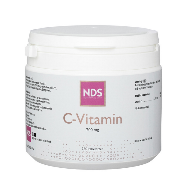 NDS C-Vitamin 200 - 250 tabletter