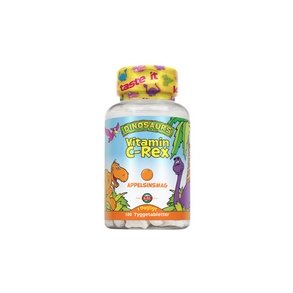 Solaray KAL Dinosaurs Vitamin C-Rex med appelsinsmag - 100 tyggetabletter