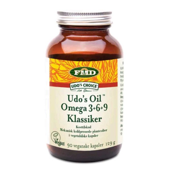 Udo's Choice Oil Omega 3-6-9 - 90 kapsler.