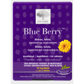 New Nordic Blue Berry Original - 120 tabletter