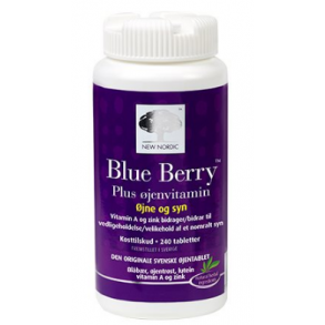 New Nordic Blue Berry Plus jenvitamin - 240 stk.