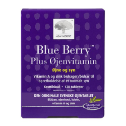 New Nordic Blue Berry Plus jenvitamin - 120 stk.