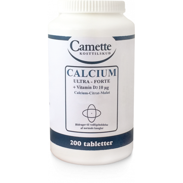 Camette Calcium Ultra Forte + Extra D3 - 200 tabletter