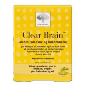 New Nordic Clear Brain - 180 stk.