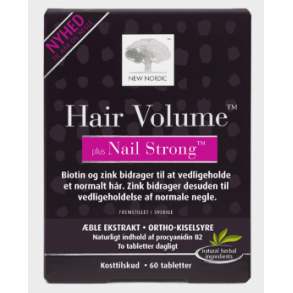 New Nordic Hair Volume + Nails strong - 60 tabletter